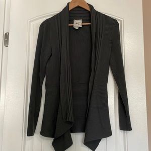 Pink Rose -Dark Grey Cardigan